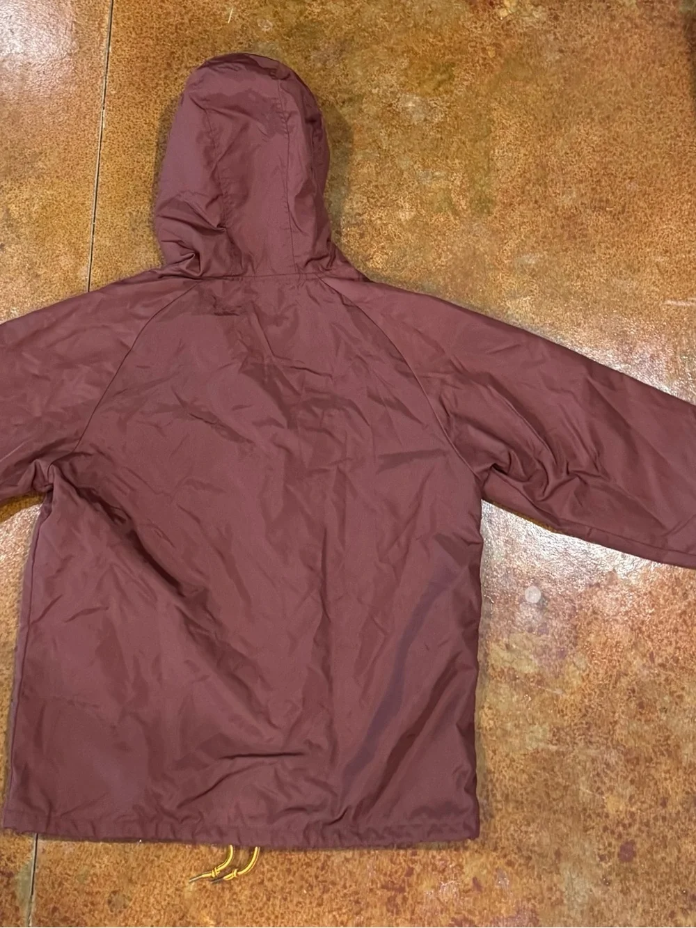 Brixton Maroon Hooded Windbreaker Jacket